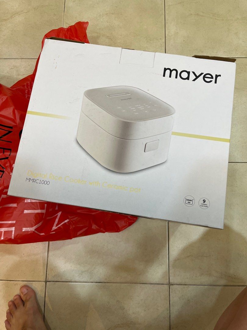Mayer digital rice cooker with ceramic pot MMRC1000, TV & Home