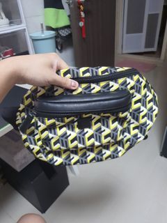 Mini sling bag MCM with serial number, Luxury, Bags & Wallets on Carousell