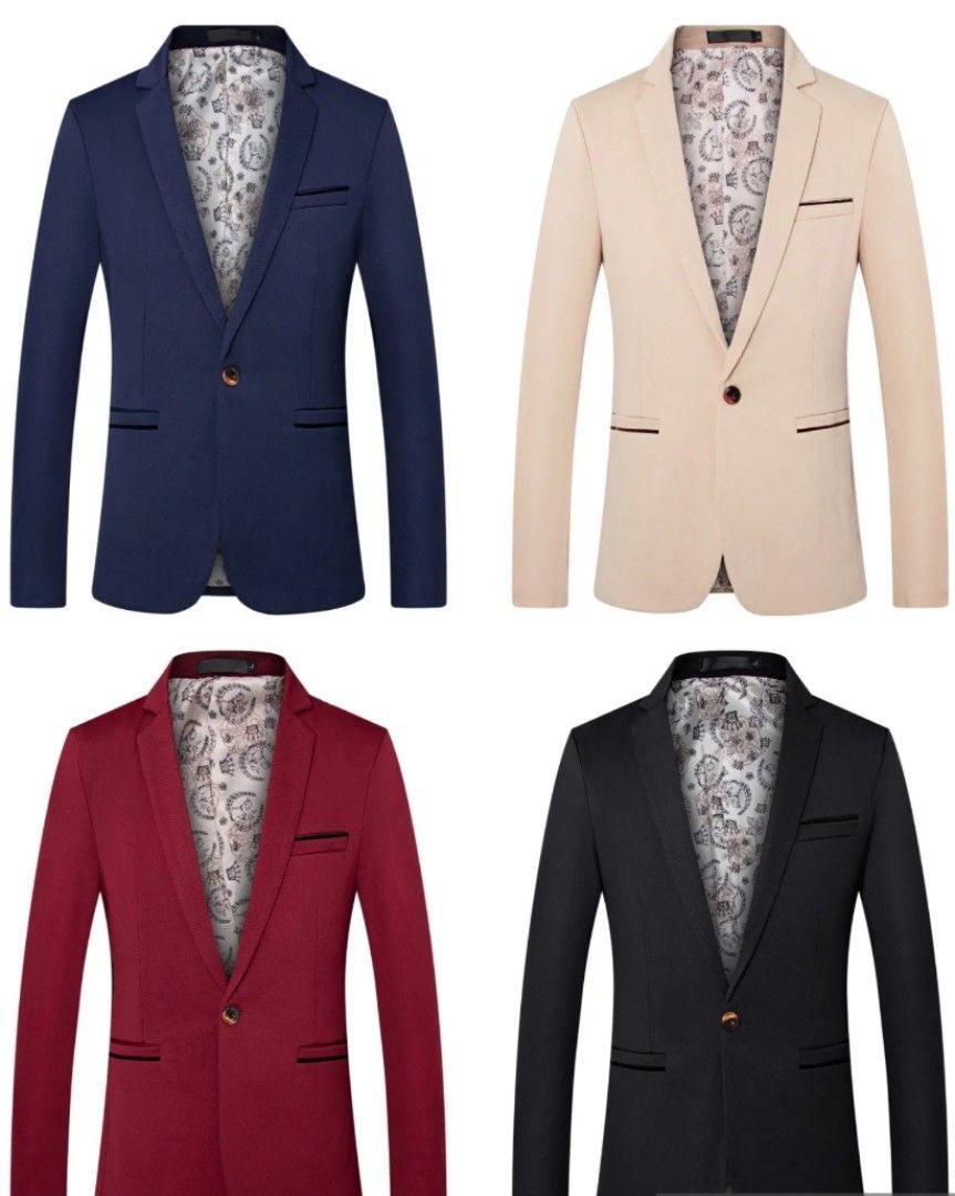 Black blazer blue blazer khaki blazer maroon blazer Men black Blazer jacket Black blazer blueblazer maroon blazer Men suit Blazer jacket red kaki blue