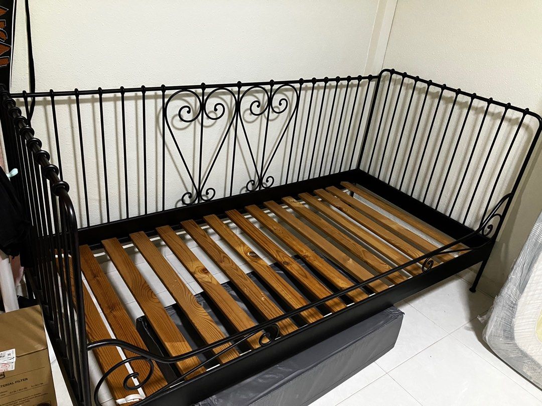Ikea Meldal Metal frame day bed/single, Furniture & Home Living