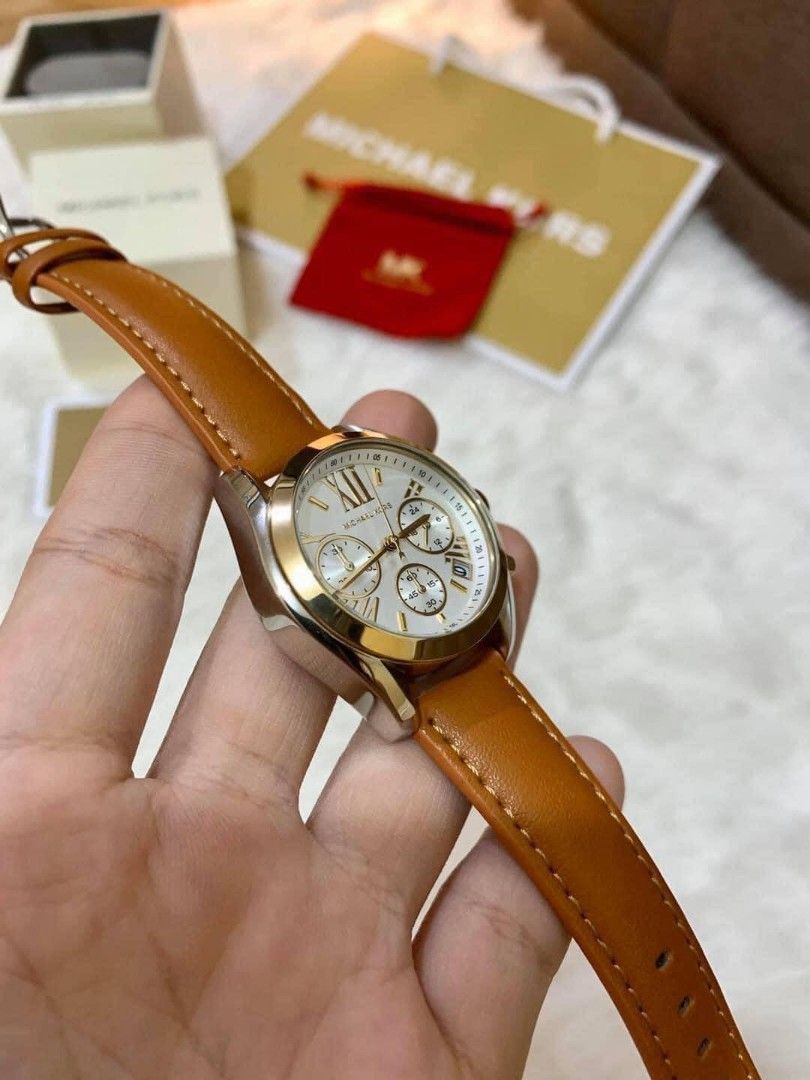 Michael Kors Bradshaw Leather Watch MK2961