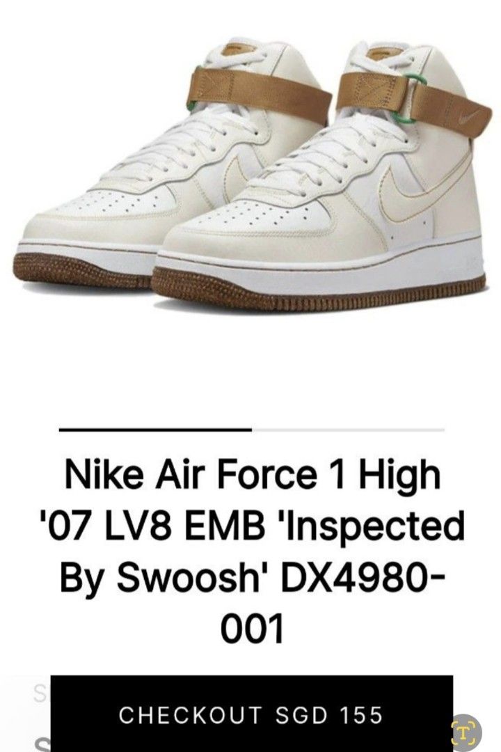 Nike Air Force 1 High 07 LV8 EMB Inspected By Swoosh Men Shoe