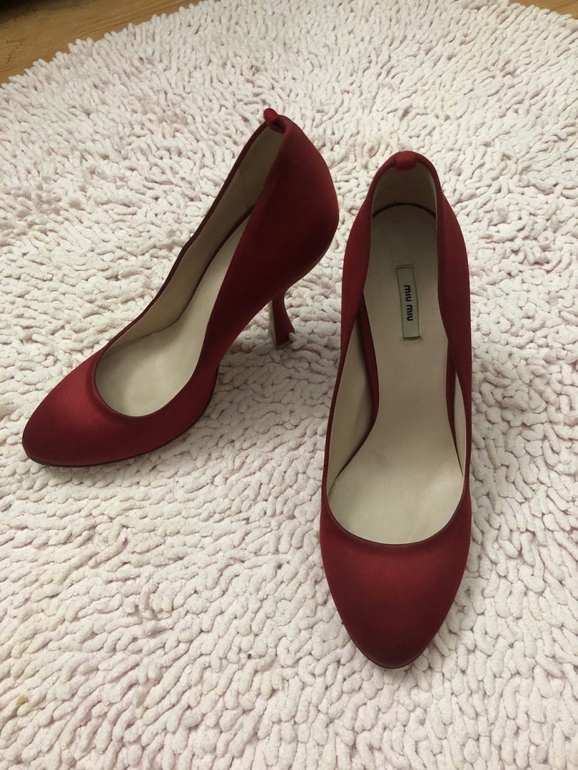 miu miu red heels
