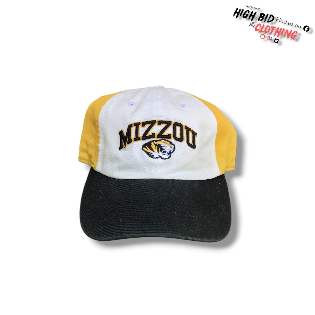 The Mizzou Store - Mizzou Vintage Tiger Faded Black & Gold Trucker Hat