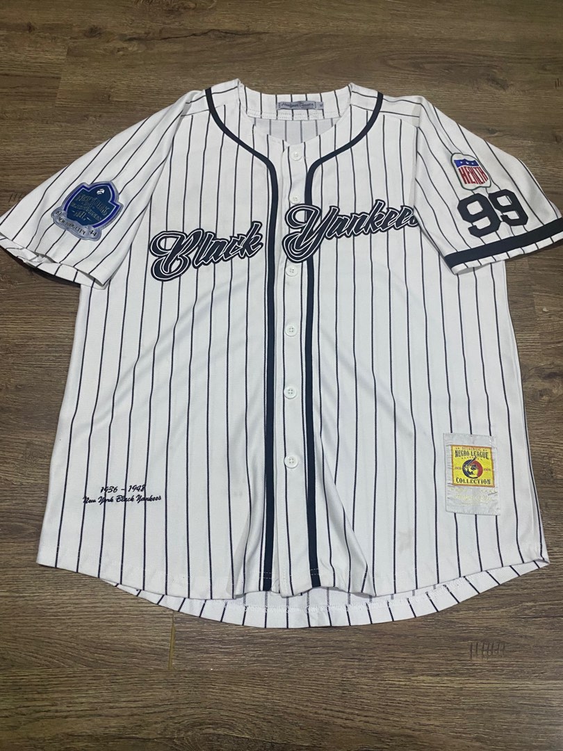 Black yankees baseball jersey on sale