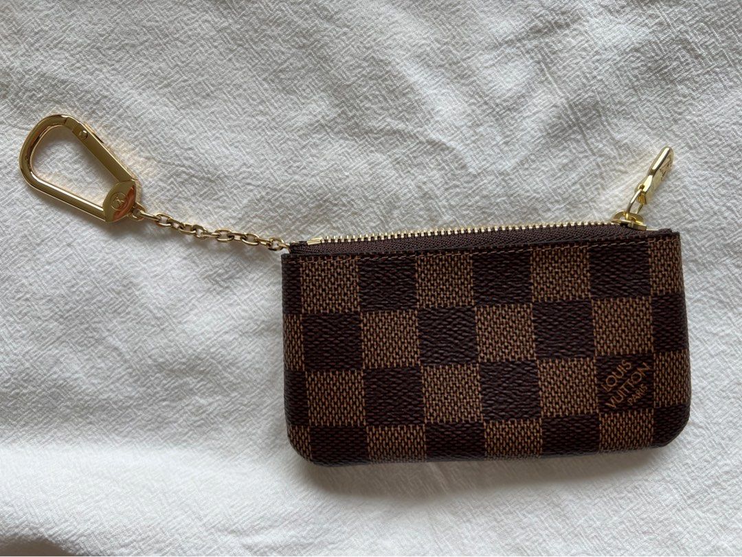 BNIB Louis Vuitton Key Pouch Cles Damier Ebene N62658