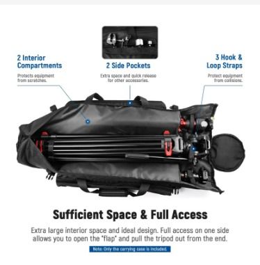 NEEWER Tripod Carrying Case Light Stand Carrying bag 100cm AT2509 Photography Photography Accessories Tripods Monopods on Carousell