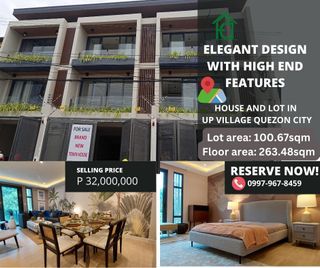 New 4 Bedrooms Townhouse for sale in UP Village Quezon City