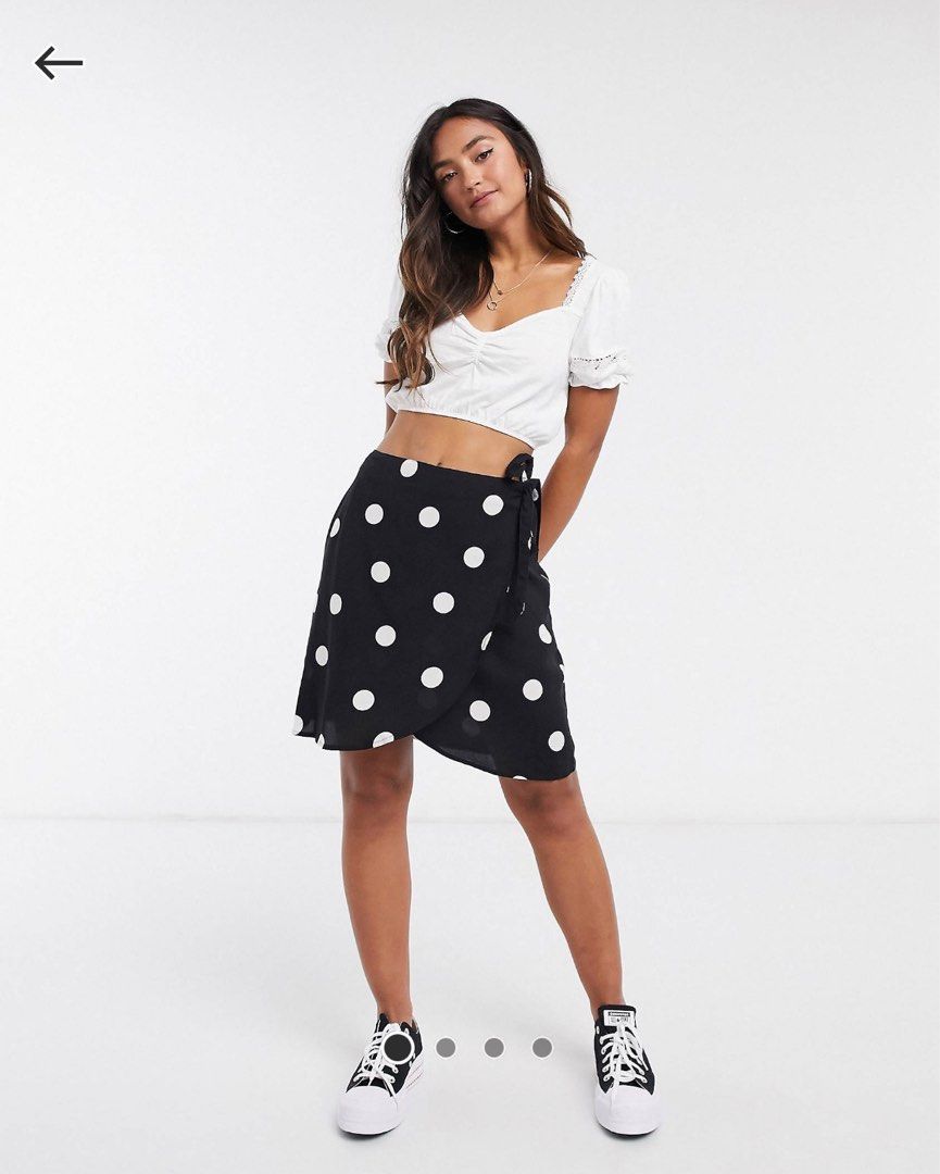 New look mini wrap skirt clearance
