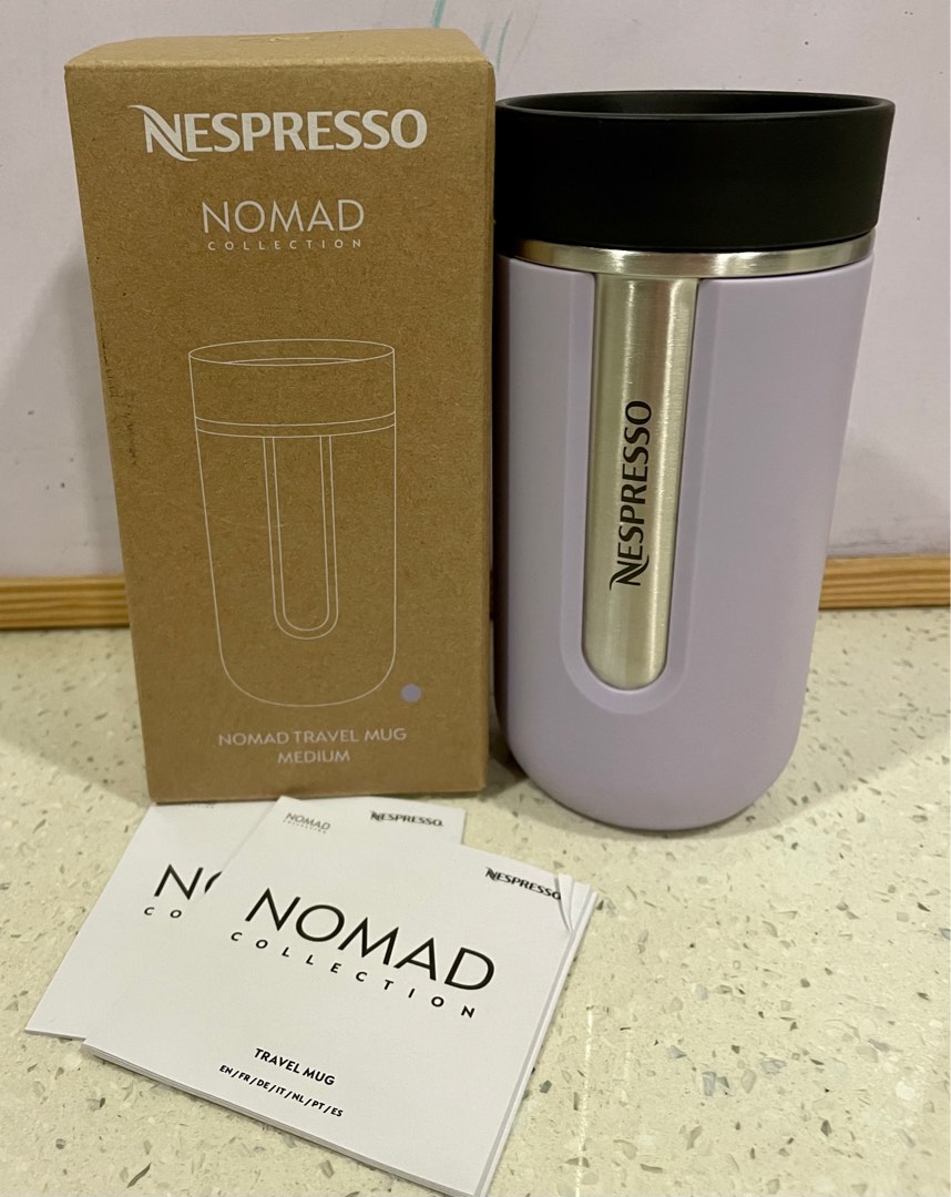 Nespresso Large Nomad Iced Coffee Bottle Tumbler/Travel Mug 12fl