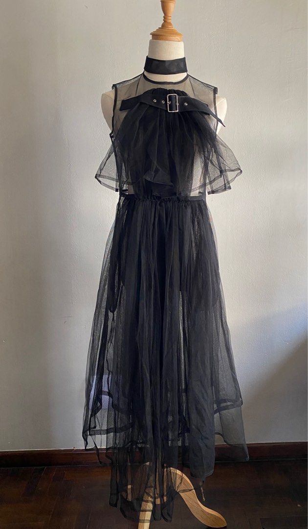 ノワールケイニノミヤ コムデギャルソン ドレス ワンピース ファー CDG 