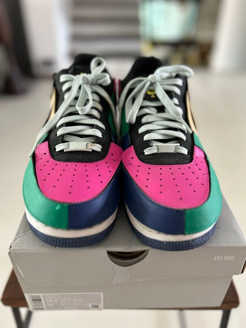 Air force 1 black multicolor hotsell