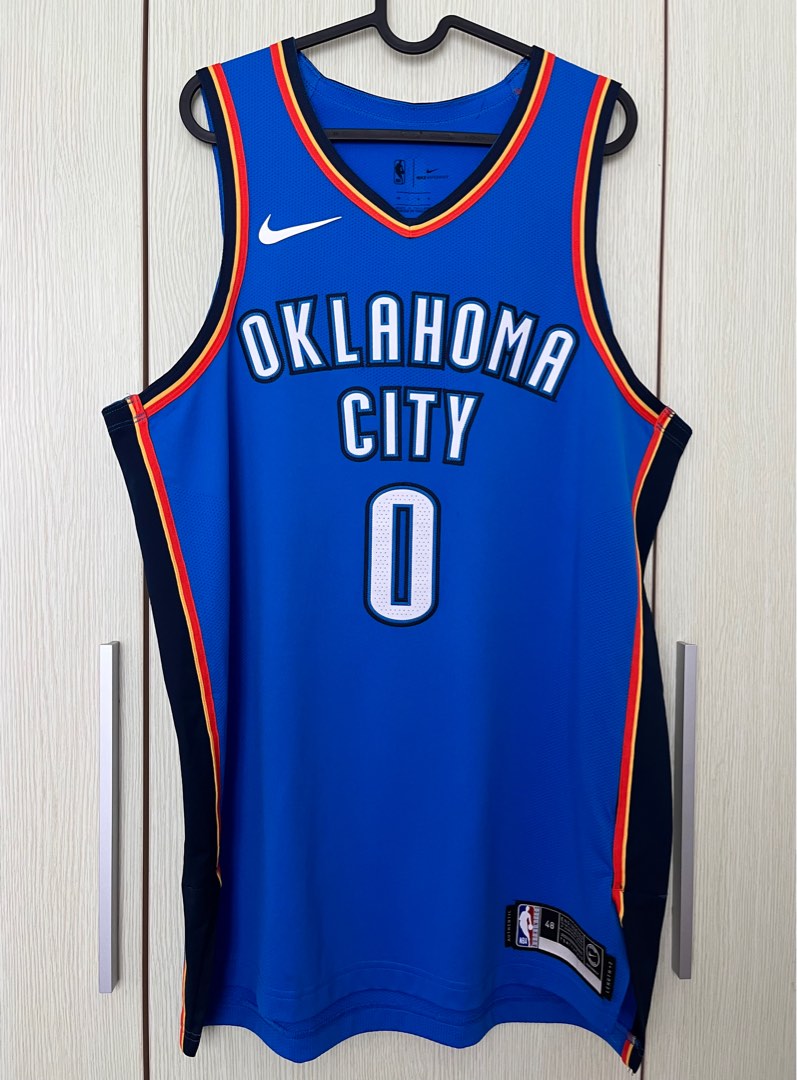 Russell Westbrook Nike Authentic OKC Thunder City Edition Jersey 