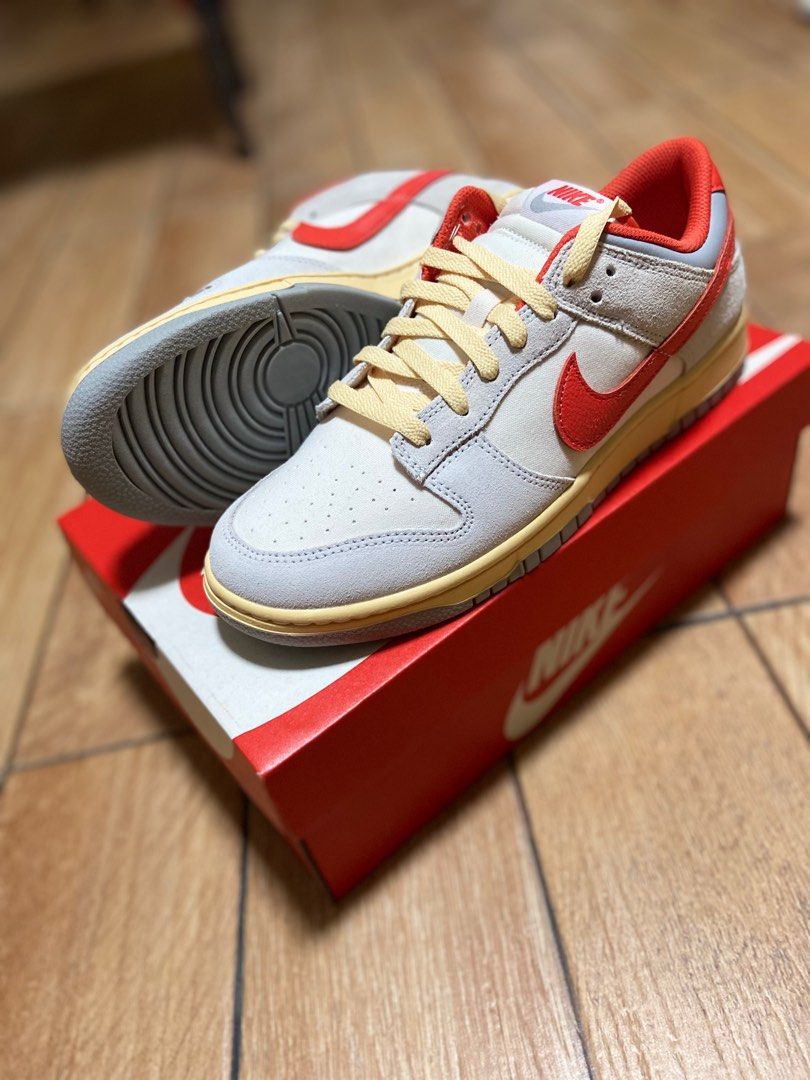 Nike Dunk Low Athletic Department Picante Red, Men's Fashion, Footwear