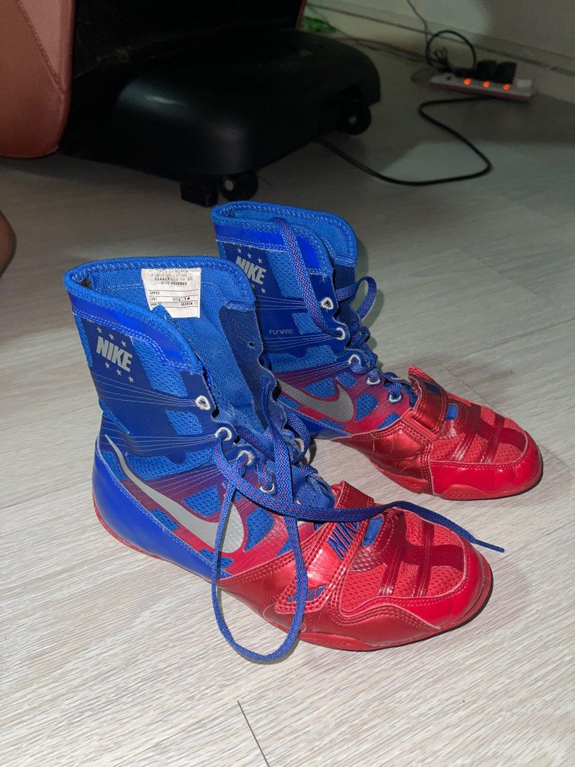 Red nike boxing boots online