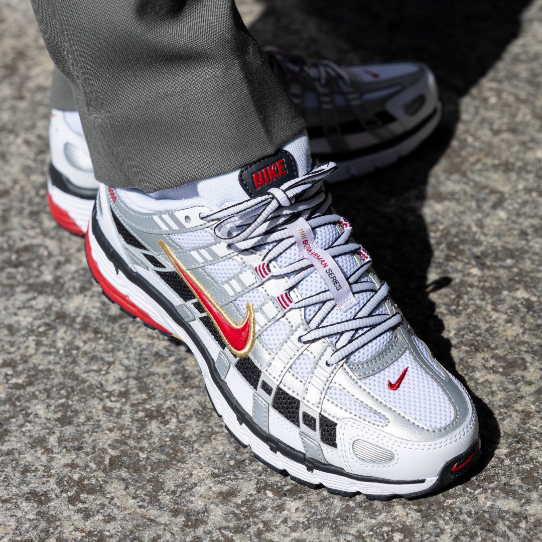 nike p6000 white gold red