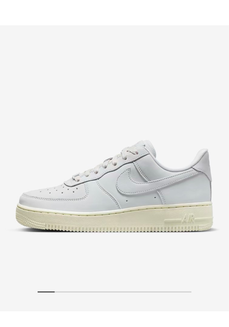 新品 NIKE wmns Air Force 1 PRM MF 女鞋 灰奶油底 AF1 低筒 (DR9503-100）23cm