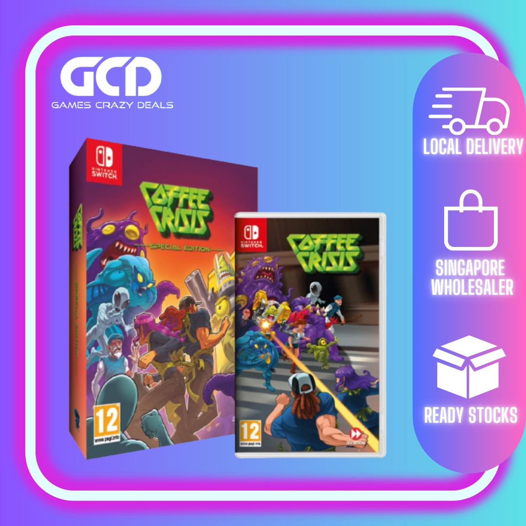 Nintendo Switch Coffee Crisis Special Edition (CODE:A1234), Video Gaming,  Video Games, Nintendo on Carousell