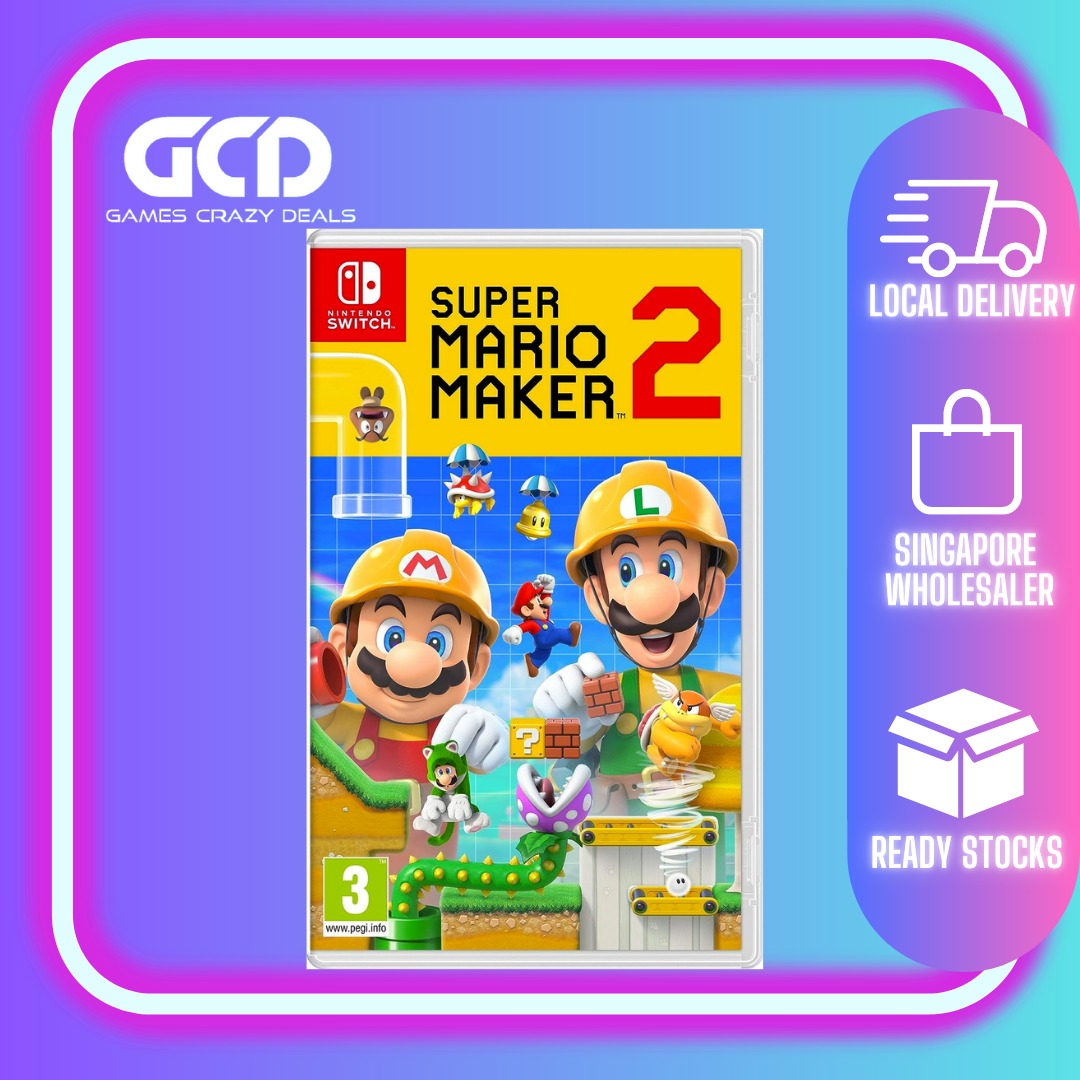 Nintendo Switch Super Mario Maker 2 CODE A1234 Video Gaming