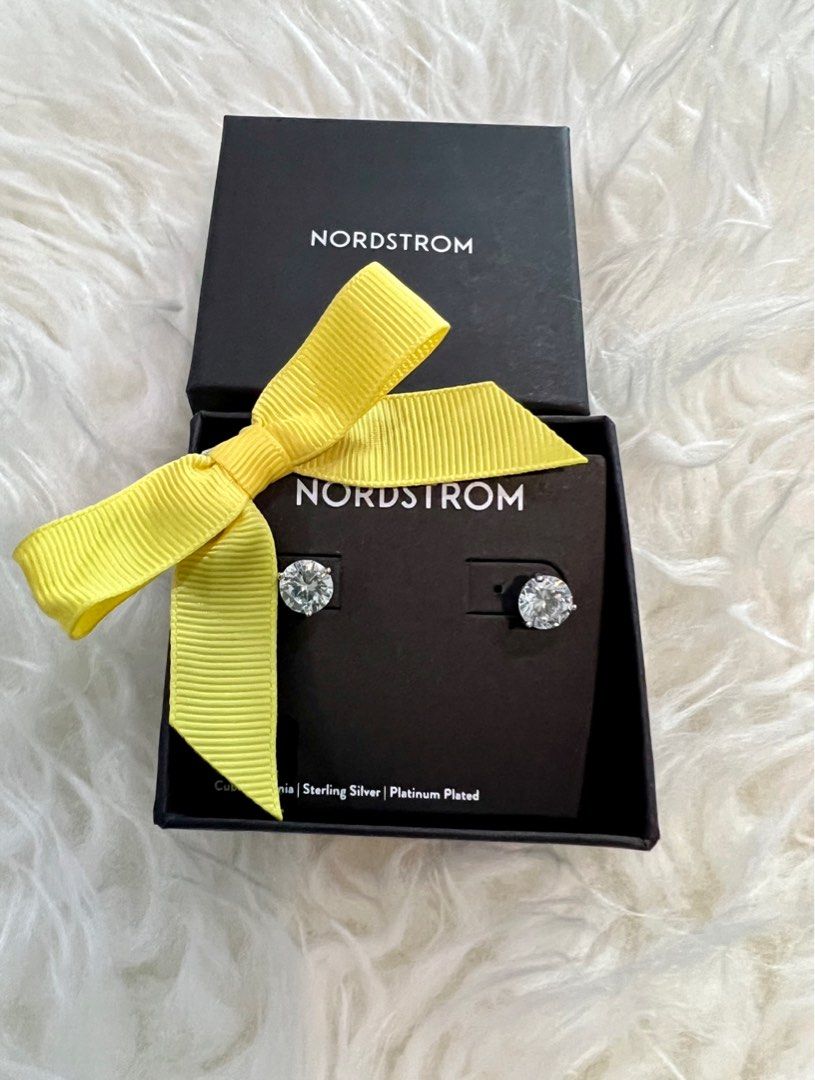 Nordstrom Zirconia Stud Earrings (Category: Earrings) located in Quezon City. Submitted by cathyrg (Listing ID 1252280806, Image 1). Description: Nordstrom Zirconia Stud Earrings Nickel Free 4 ct.