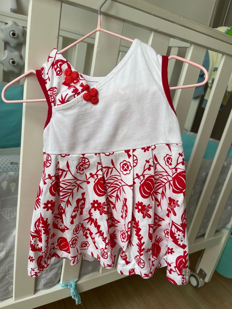Oeteo baby girl cny dress Babies Kids Babies Kids Fashion on