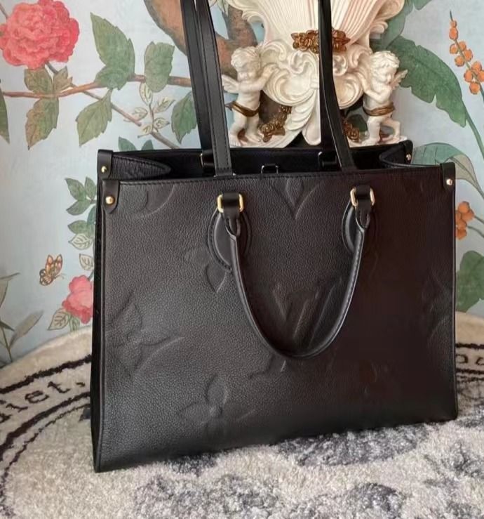 LV on the go GM Black, Luxury, Bags & Wallets on Carousell