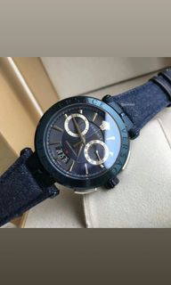 ORIGINAL VERSACE BLUE DENIM AION CHRONO WATCH