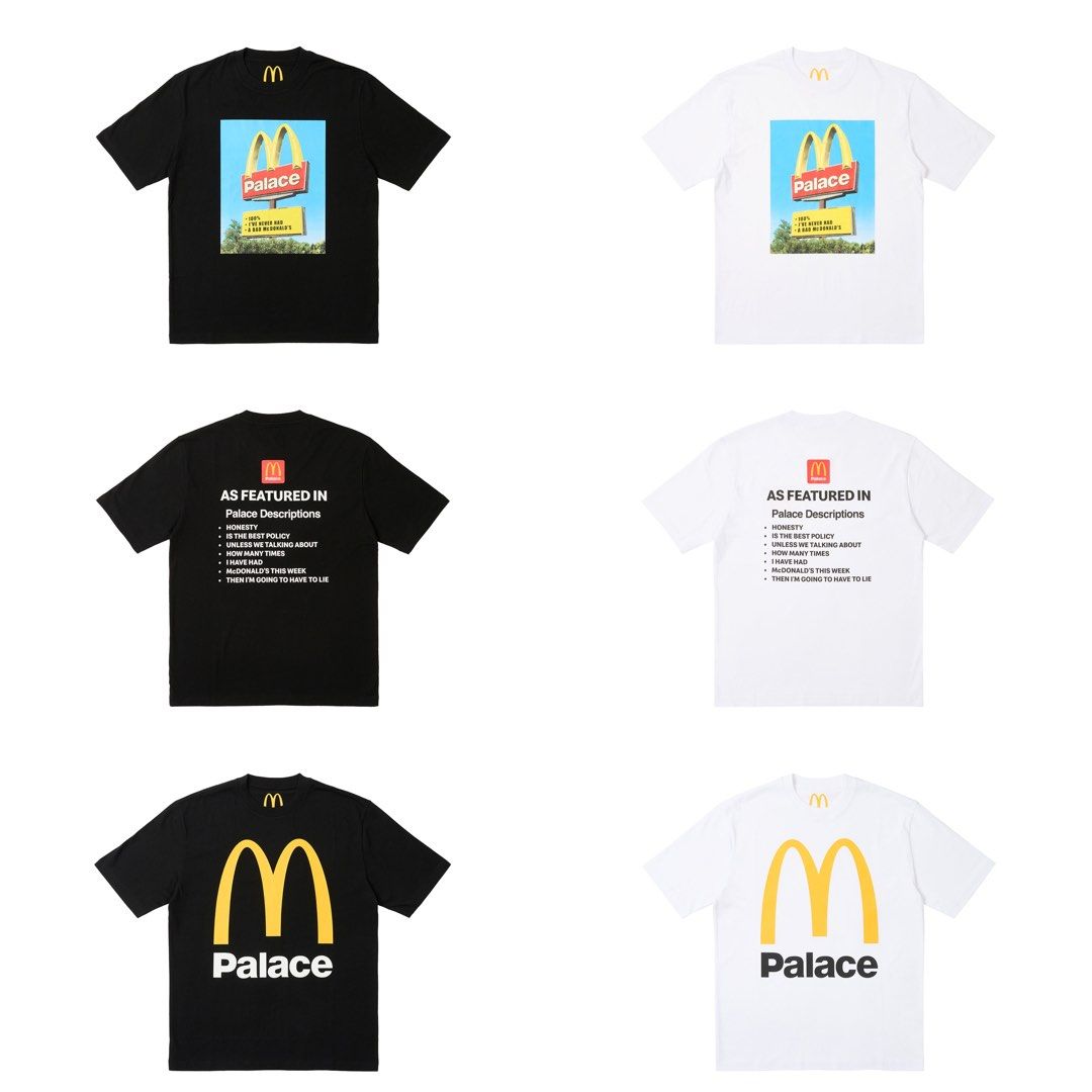 Palace x Macdonald Mcdonalds Tees, Men's Fashion, Tops Sets
