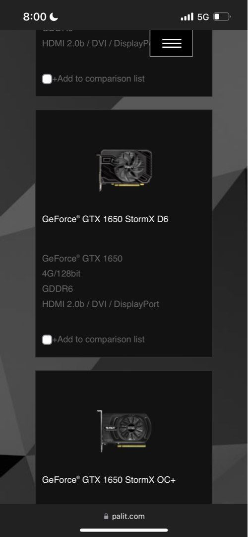 Palit geforce gtx 1650 stormx d6 sales