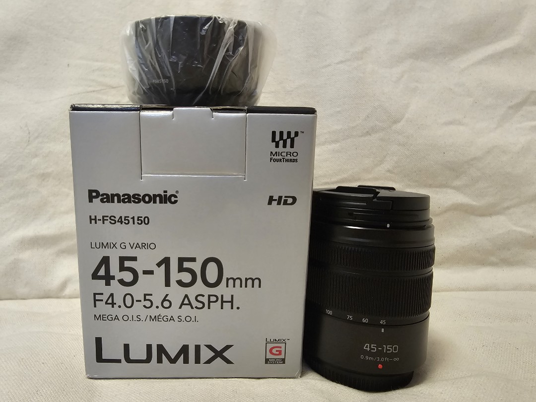 Panasonic Lumix 45-150mm f4-5.6 ASPH, 攝影器材, 鏡頭及裝備- Carousell
