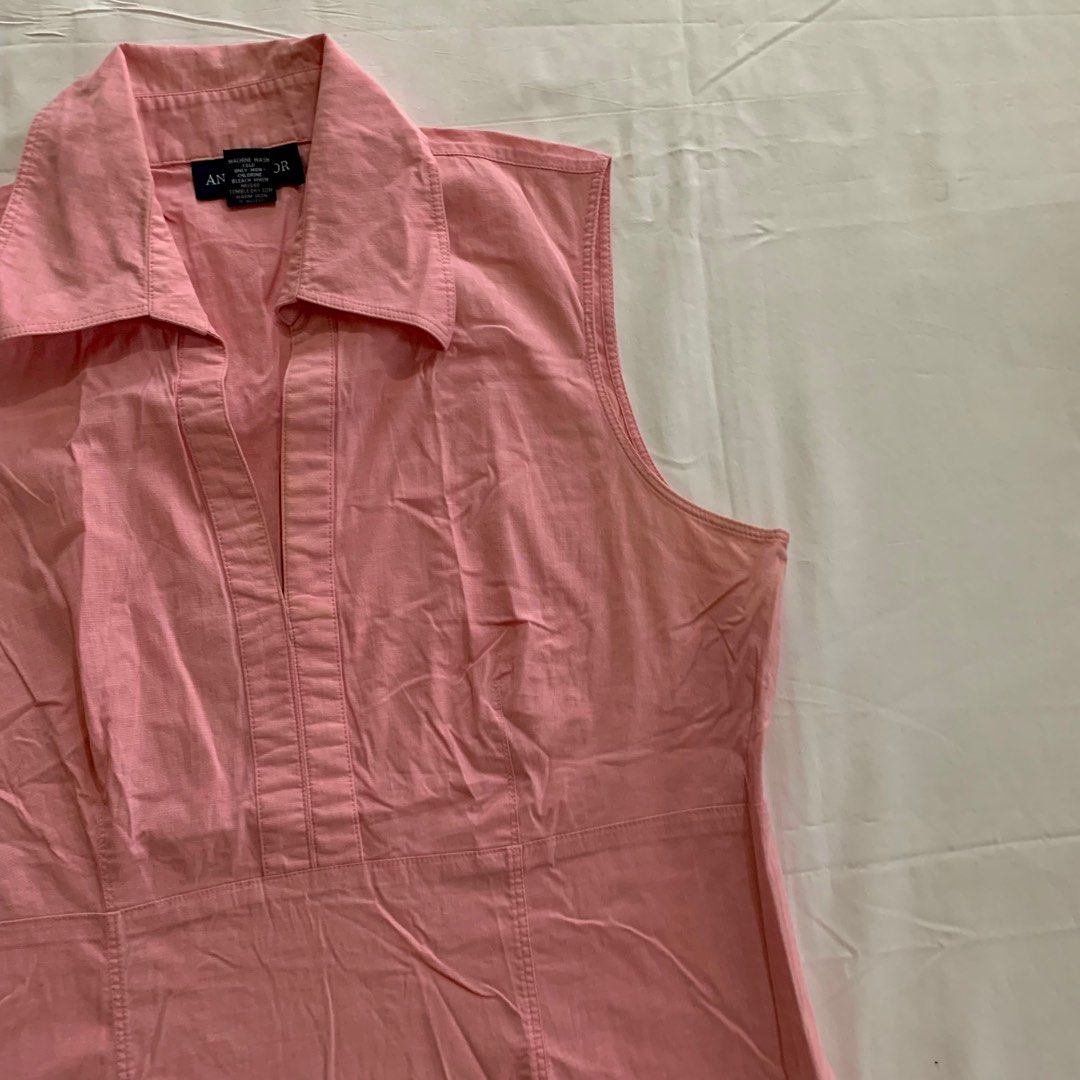 Pastel Pink Polo Sleeveless Top/ Ann Taylor Top/Y2k/ Aesthetic/ Pinterest  Vibes, Women's Fashion, Tops, Sleeveless on Carousell