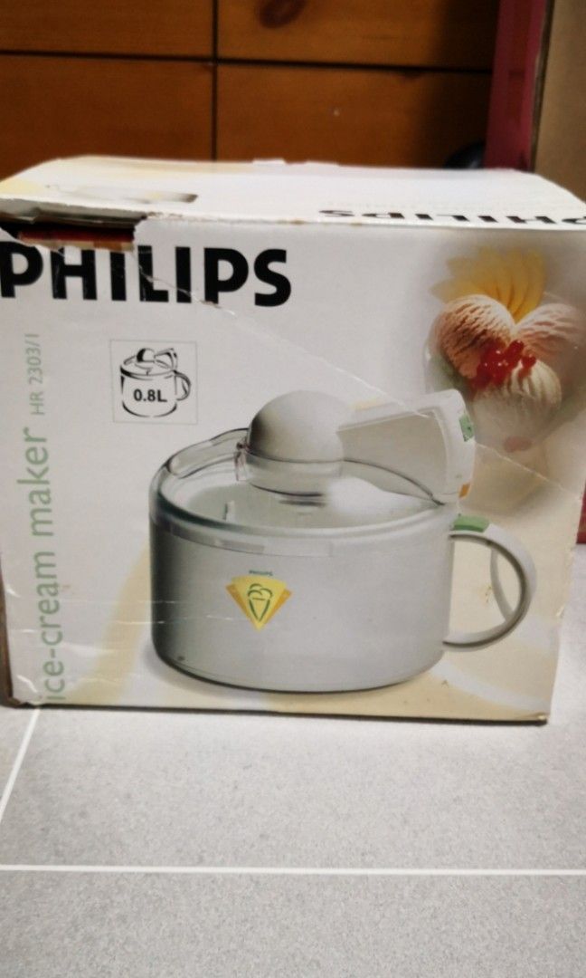 Philips ice cream maker with extra bowl, TV & Home Appliances, Kitchen
