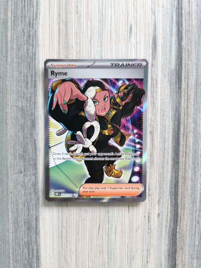 Pokemon TCG Ryme FA SR 221/197 Obsidian Flames