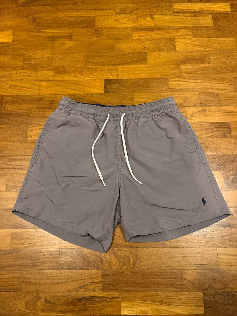 Ralph lauren swim shorts grey online
