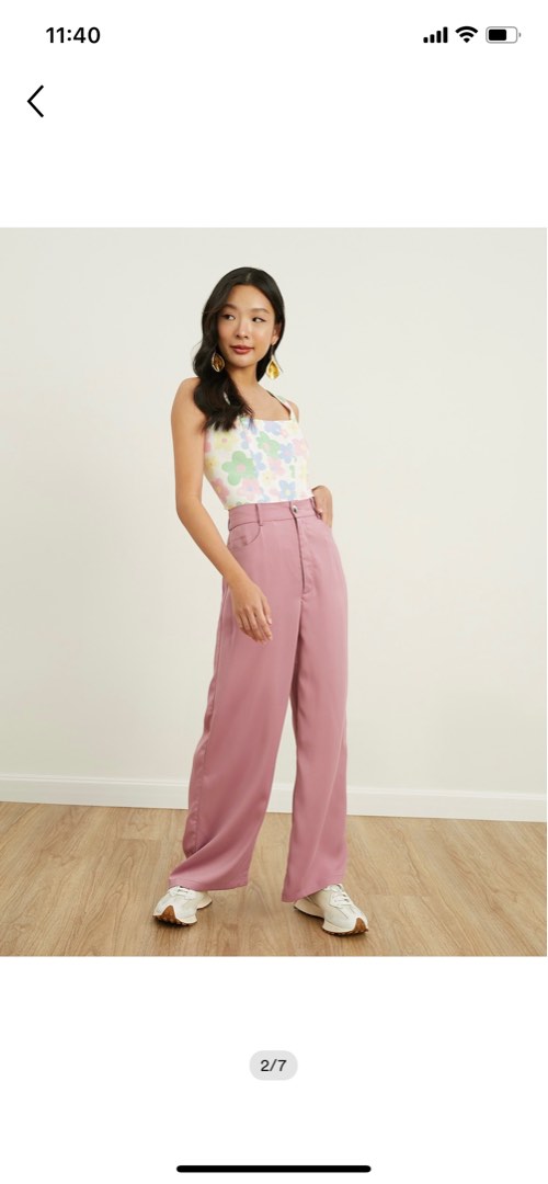 13 Best pink wide leg pants outfit ideas