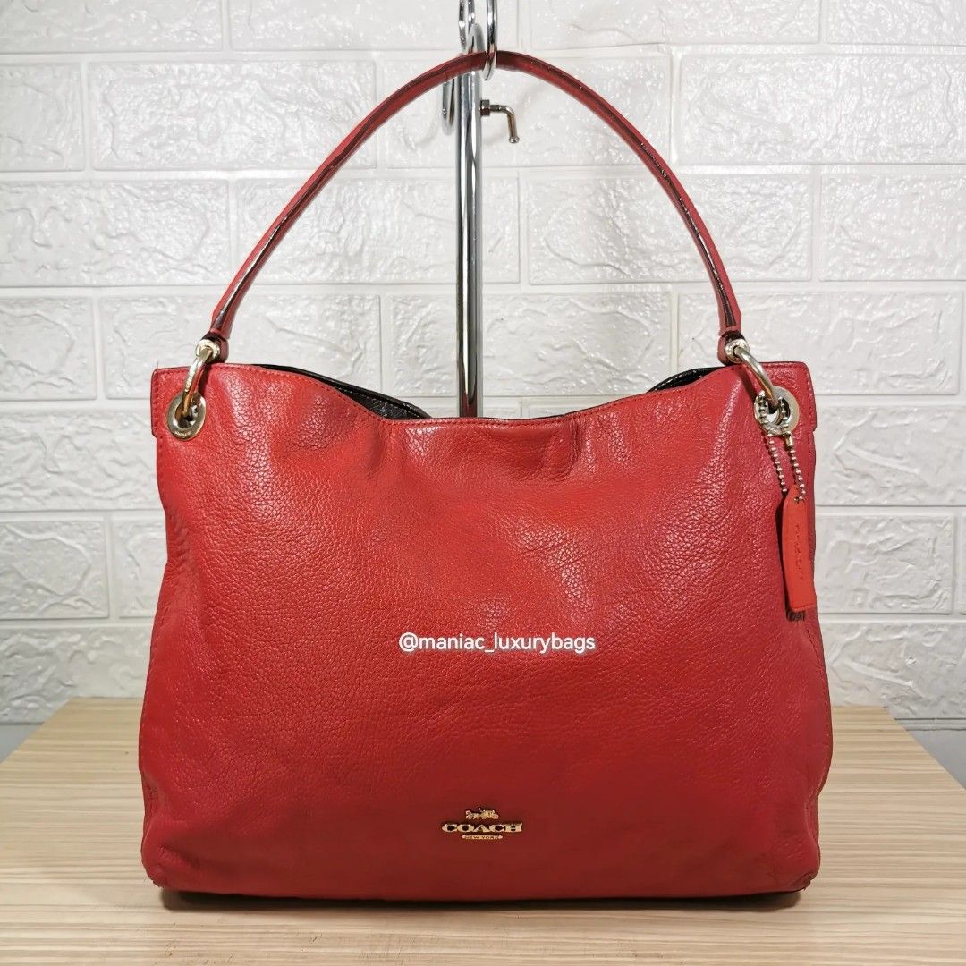 Coach clarkson cheap hobo washed red