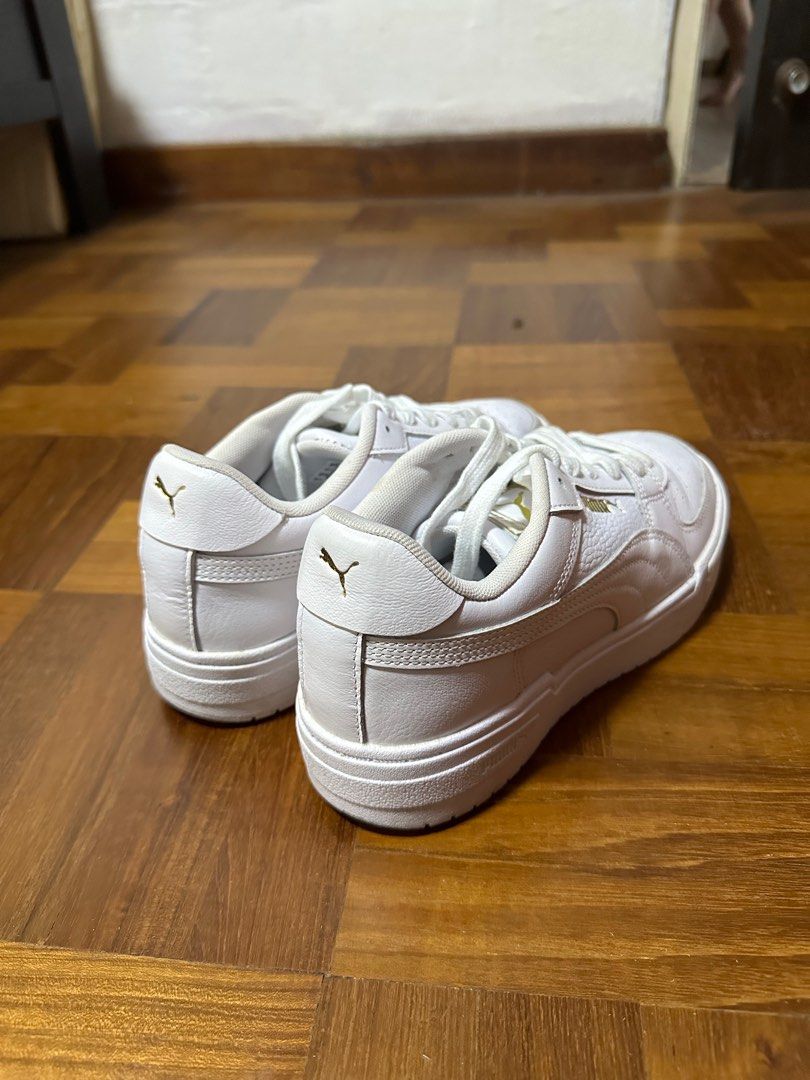 Puma suede triple white hotsell