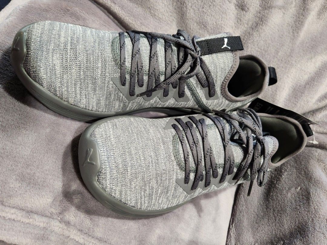 PUMA shoes IGNITE Flash evoKnit Castlerock Black White