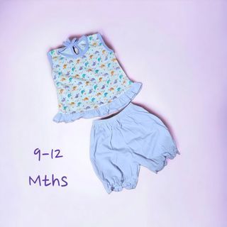 Baby Clothes - Purple sleeveless blouse + pants