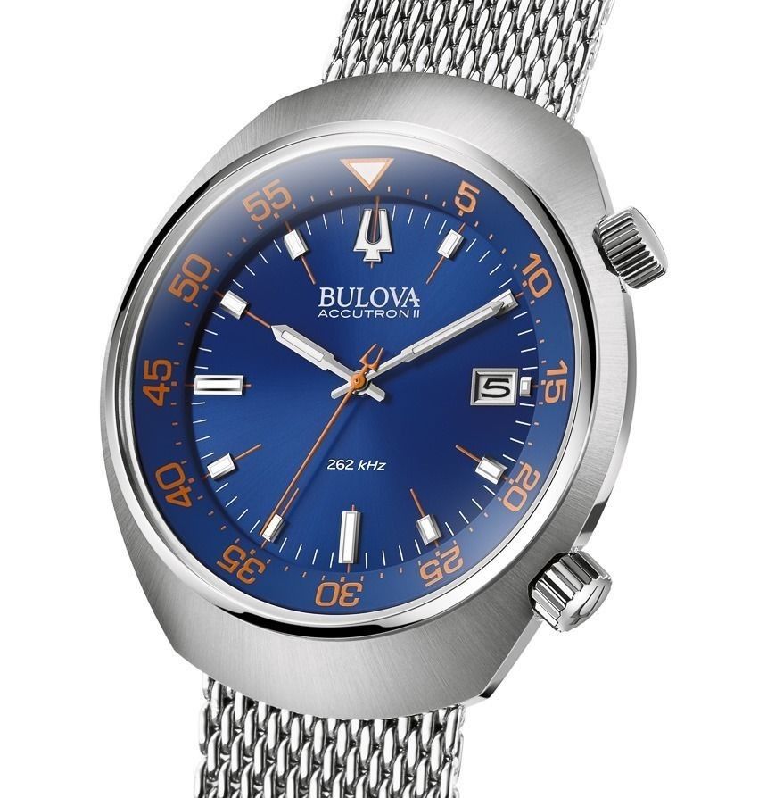 Rare Bulova Accutron II Lobster Blue Reissue Ultra High Frequency