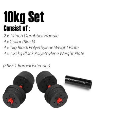 Weight dumbbell set adjustable cap gym barbell best sale plates body workout