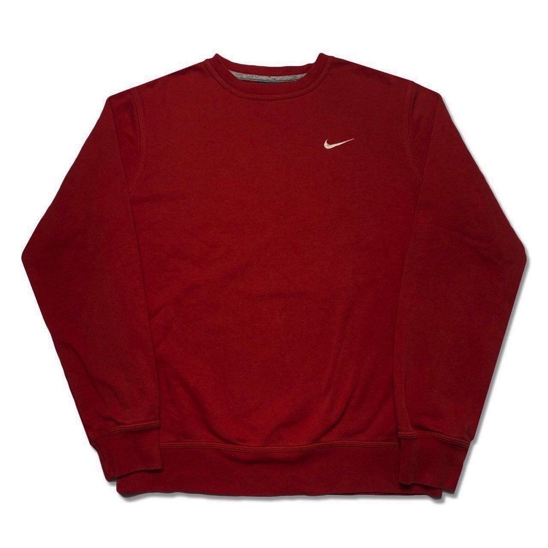 red Authentic Nike sweater Men s Fashion Tops Sets Hoodies on