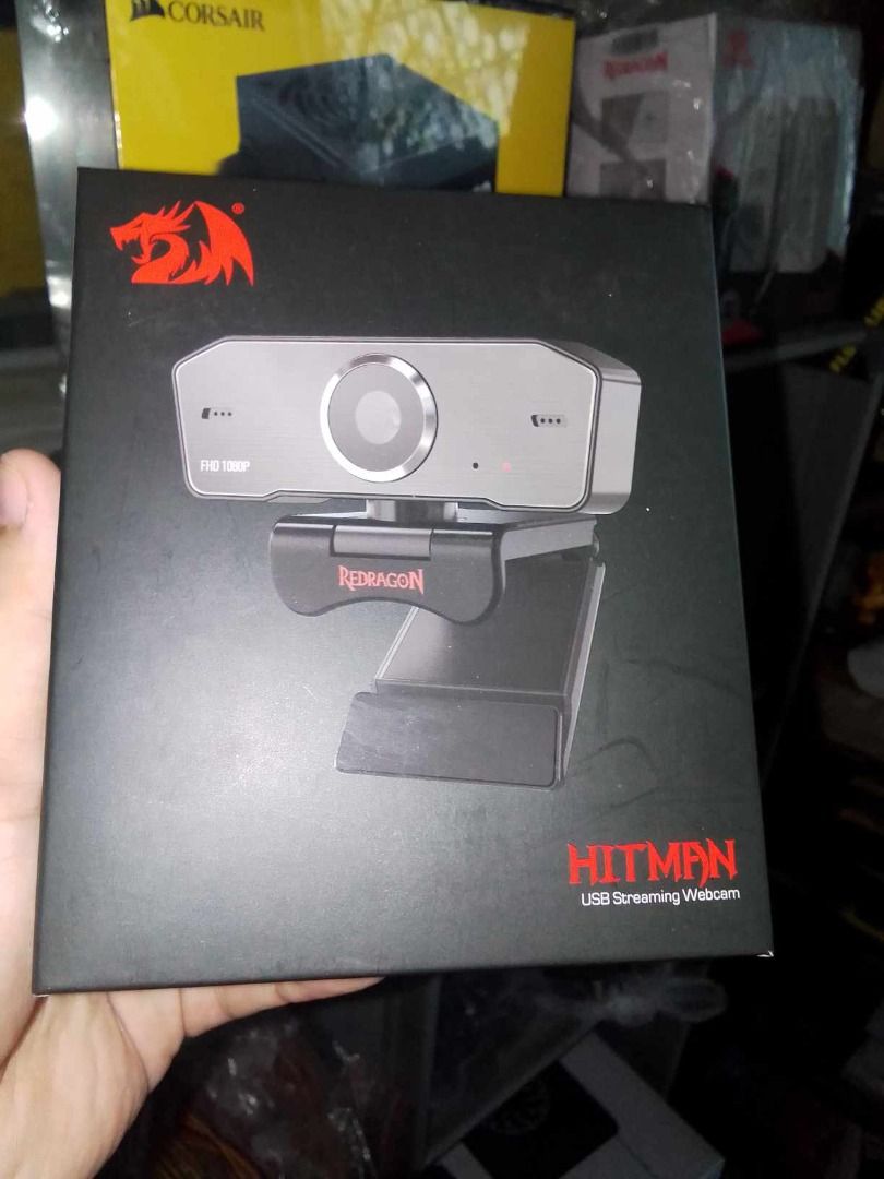 Webcam Camara Pc + Microfono 1080p Usb Redragon Gw800 Hitman