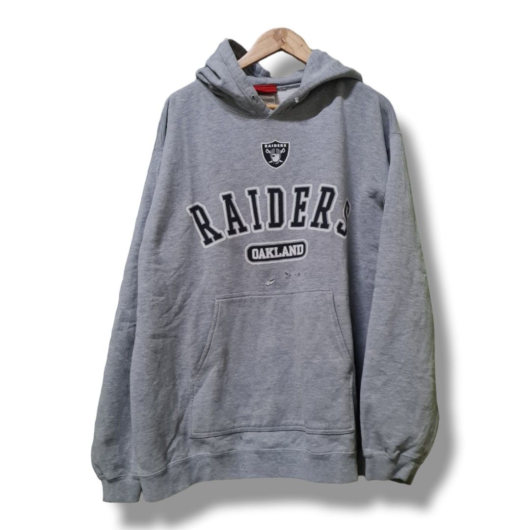 NFL x Starter Raiders Hoodie, Men's Fashion, Coats, Jackets and Outerwear  on Carousell