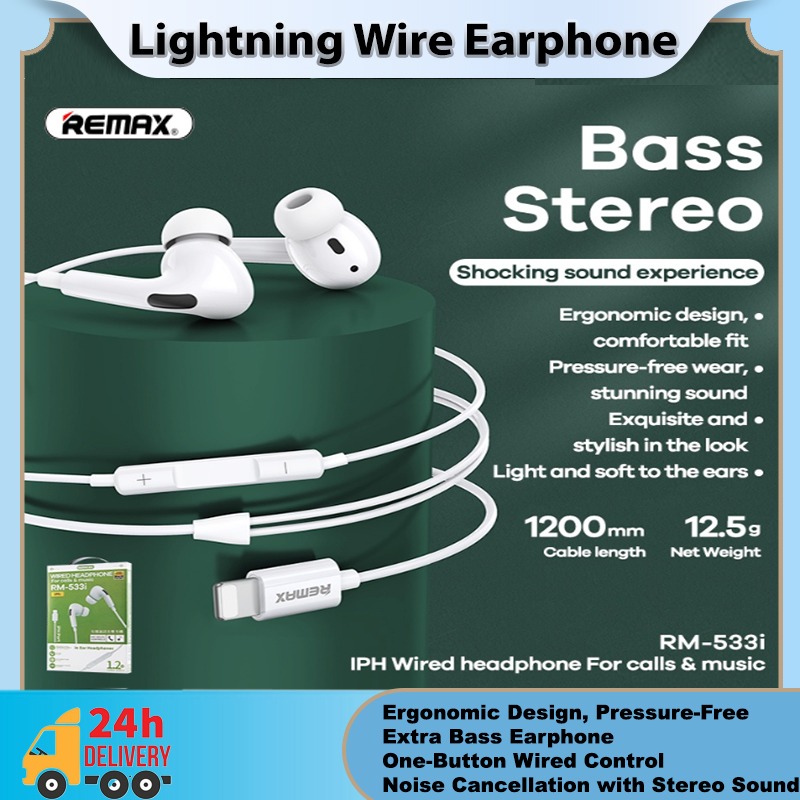 REMAX RM-533i Music Metal Wired Headphones, Audio, Earphones on Carousell