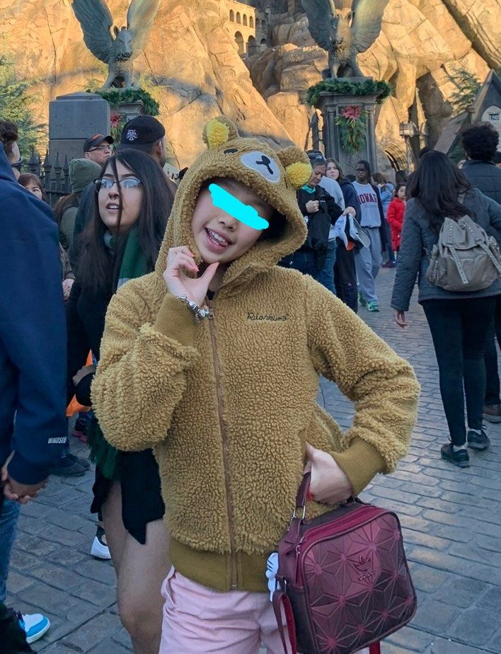 RILAKKUMA CUTE KIDS TEENAGERS JACKET POOPY POOPIE WINTER COAT JACKET BEAR