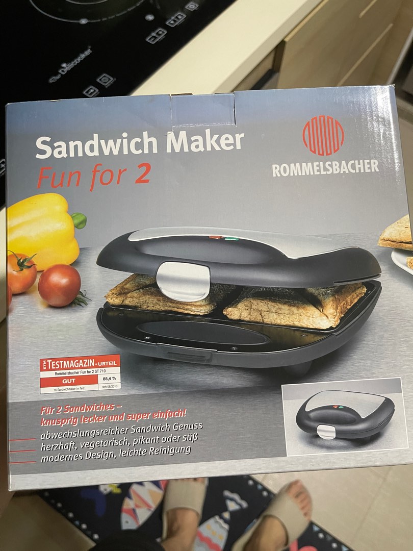 Rommersbacher Sandwich Maker Fun for 2, TV & Home Appliances, Kitchen
