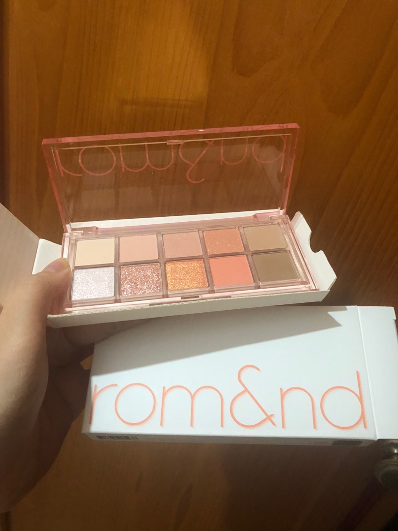 Rom&nd (Romand), Better Than Palette eyeshadow Peach Dahlia 08 [used 1x, bought in Shopee