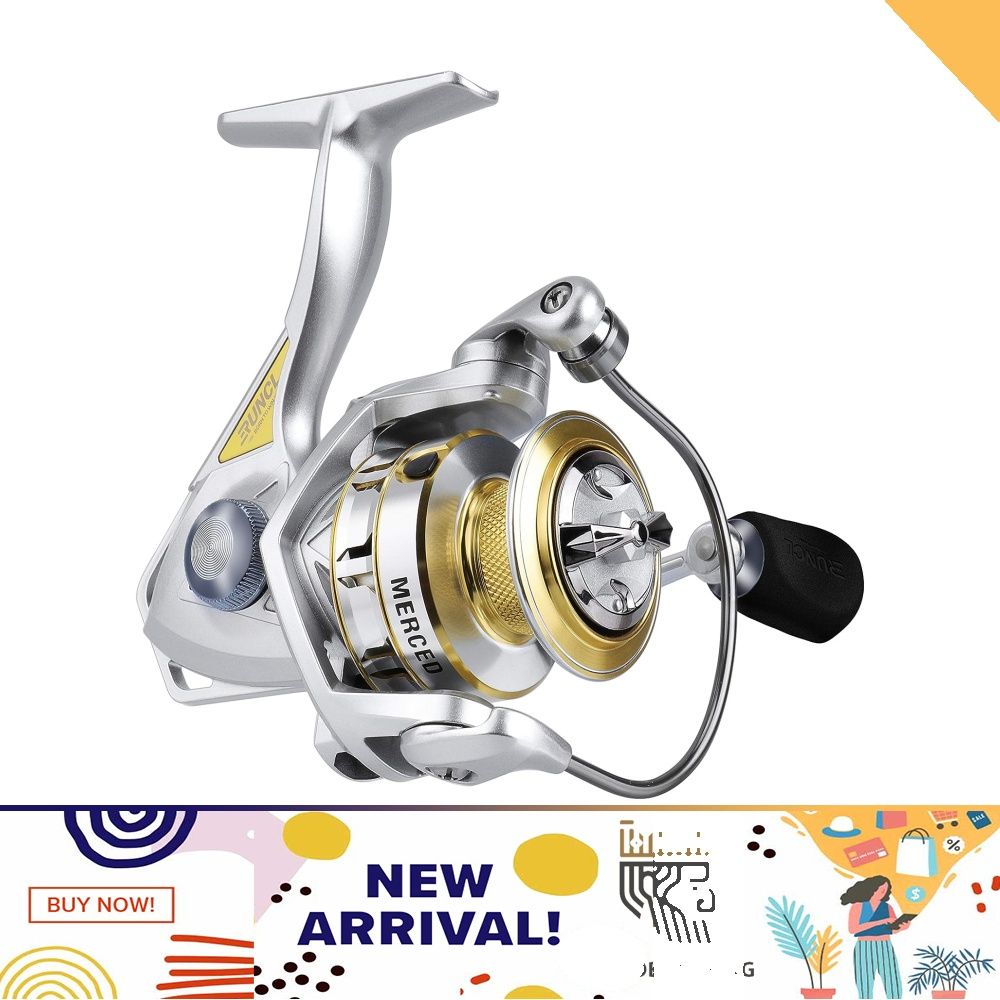RUNCL Spinning Fishing Reel Merced, Spinning Reel - 10+1 HPCR Ball  Bearings, Multi-Disc Drag System, CNC Line Management, Smooth Operation,  Braid-Ready Spool - Lightweight Fishing Spinning Reel, Sports Equipment,  Fishing on Carousell