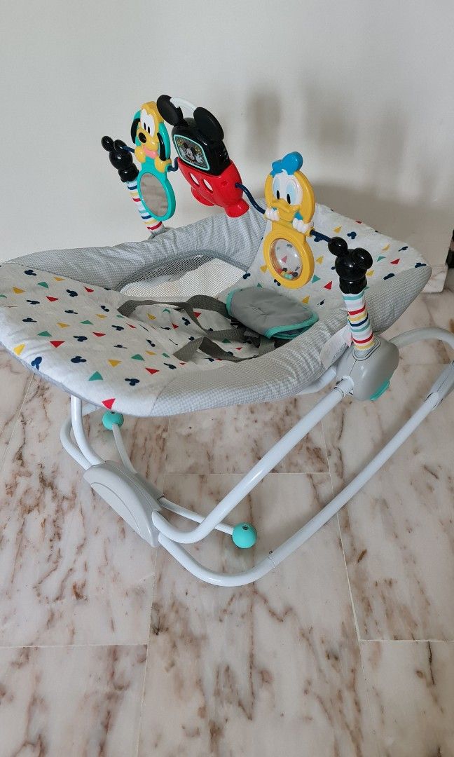 Mickey mouse happy triangles infant to toddler rocker sale